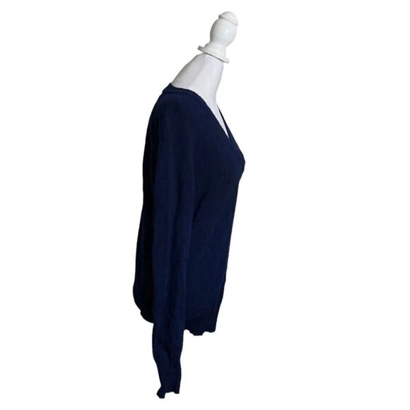 Vintage Gaeltarra West Country Irish Shetland Blue Knit 100% Wool Sweater EU 40 - Picture 5 of 7